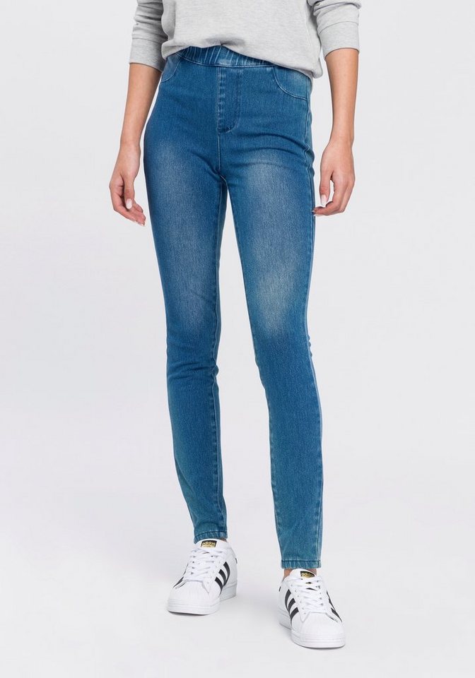 Arizona Jogg Pants High Waist in Denim-Optik von Arizona