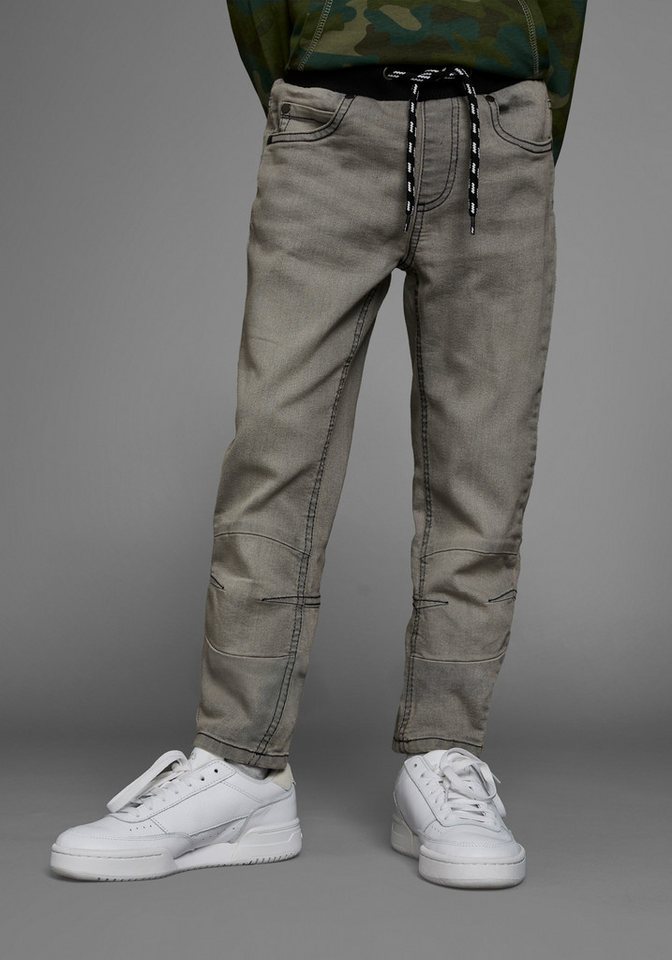 Arizona Schlupfjeans, Stretch-Jeans für Jungen bequeme O-Shape-Passform, Used-Look-Waschung von Arizona