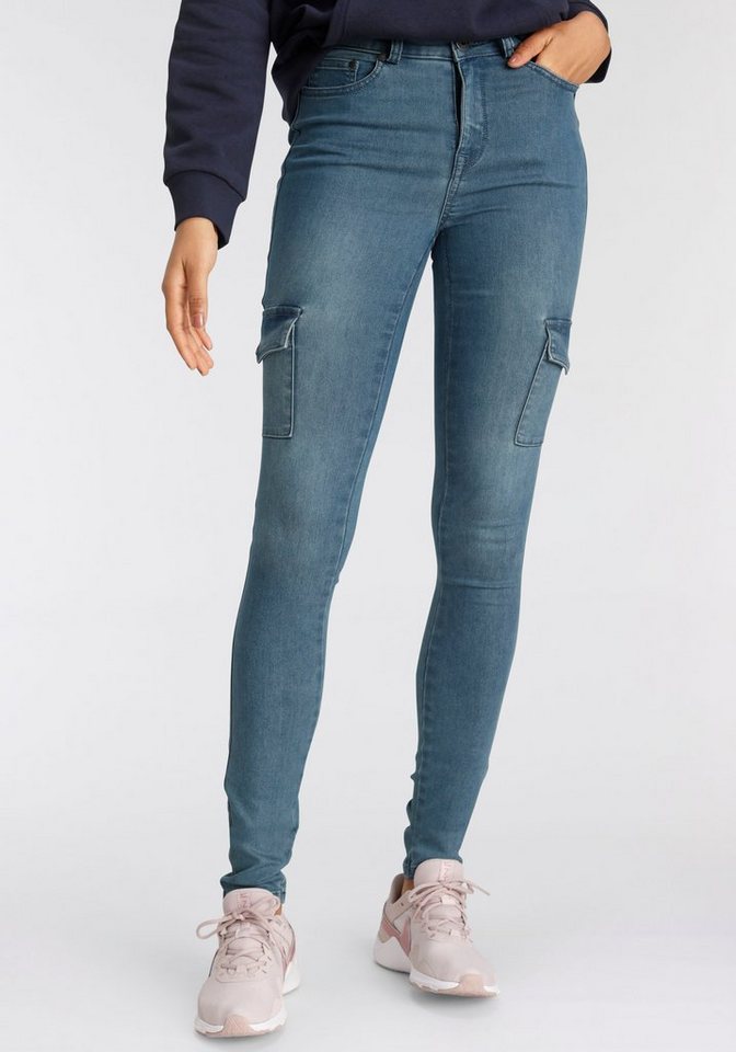 Arizona Skinny-fit-Jeans Ultra Stretch High Waist mit Cargotaschen von Arizona