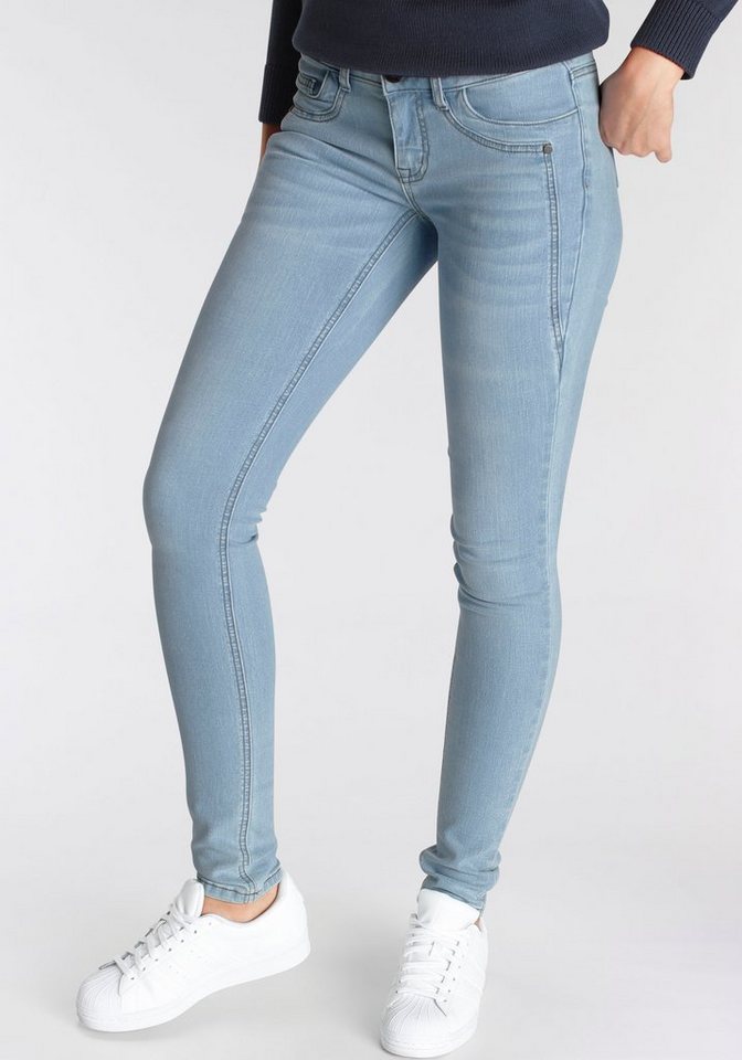 Arizona Skinny-fit-Jeans mit Keileinsätzen Low Waist von Arizona