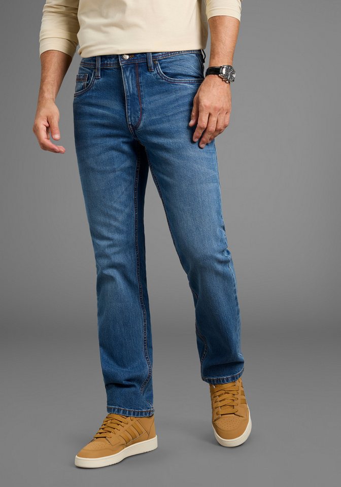 Arizona Straight-Jeans gerader Schnitt, mit Eingrifftaschen, Gesäßtaschen und Coinpocket von Arizona