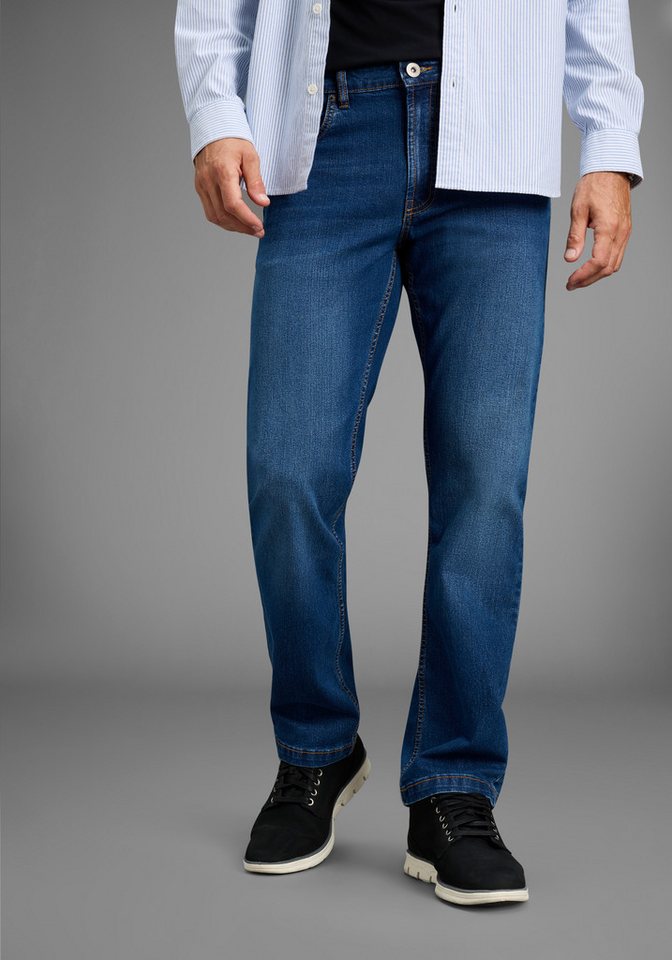 Arizona Straight-Jeans gerader Schnitt, normale Leibhöhe, mit Knopf- und Reißverschluss von Arizona