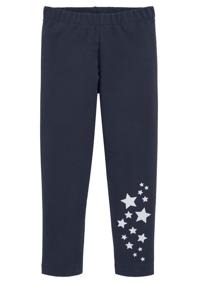 KIDSWORLD Sweatleggings für kleine Mädchen mit reflektierenden Sternen am Bein von KIDSWORLD