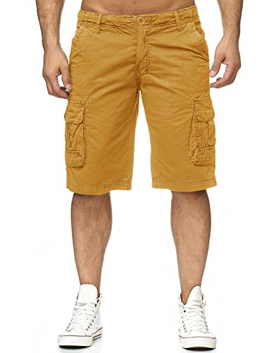 Herren Cargo Shorts Bermuda Military Army Kurze Hose H2254, Farben:Camel-2, Größe:30W von ArizonaShopping - Shorts