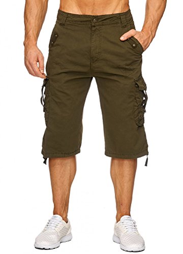 Herren Cargo Shorts Bermuda Walkshort Kurze Trekking Hose H1803, Farben:Grün, Größe:31W von ArizonaShopping - Shorts
