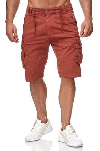 Max Men Herren Cargo Shorts Kurze Chino Bermuda Hose H2340, Farben:Rot, Größe:29W von ArizonaShopping - Shorts