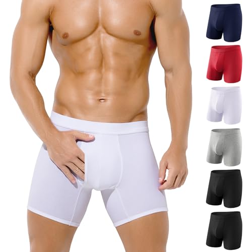 Arjen Kroos 6er Pack Boxershorts Herren Baumwolle Unterhosen Männer mit Eingriff Bequeme Unterwäsche von Arjen Kroos