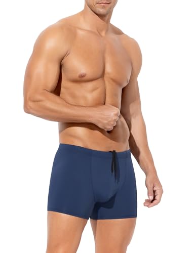 Arjen Kroos Badehose Herren Badeshorts Kurz Badehosen Männer Eng Boxer Schwimmhose Bademode Swimming Shorts mit Tunnelzug von Arjen Kroos