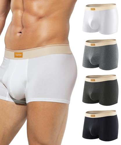 Arjen Kroos Boxershorts Herren Baumwolle 4er Pack Unterhosen Männer Retroshorts Unterwäsche Boxer (Gr. S - 2XL) von Arjen Kroos