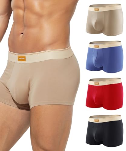 Arjen Kroos Boxershorts Herren Baumwolle 4er Pack Unterhosen Männer Retroshorts Unterwäsche Boxer (Gr. S - 2XL) von Arjen Kroos