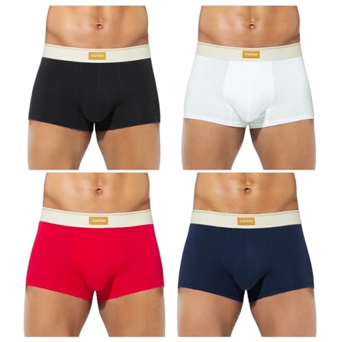 Arjen Kroos Boxershorts Herren Baumwolle 4er Pack Unterhosen Männer Retroshorts Unterwäsche Boxer (Gr. S - 2XL) von Arjen Kroos