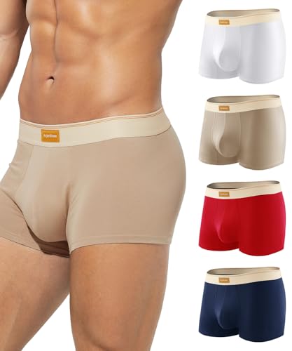 Arjen Kroos Boxershorts Herren Baumwolle 4er Pack Unterhosen Männer Retroshorts Unterwäsche Boxer (Gr. S - 2XL) von Arjen Kroos