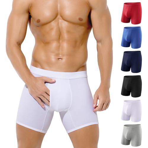 Arjen Kroos 6er Pack Boxershorts Herren Baumwolle Unterhosen Männer mit Eingriff Bequeme Unterwäsche von Arjen Kroos