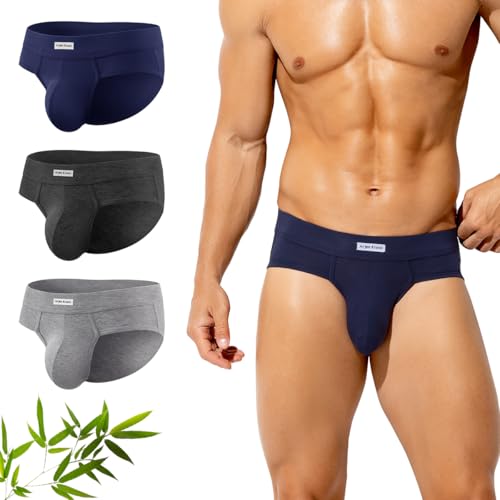 Arjen Kroos Herren Slip Unterhosen aus Bambus, 3er Pack Antibakteriell Unterwäsche Männer Atmungsaktive Weich Ohne Etikett Arjen Kroos Herren Slip Unterhosen aus Bambus, 3er Pack Antibakteriell Unterwäsche Männer Atmungsaktive Weich Ohne Etikett von Arjen Kroos