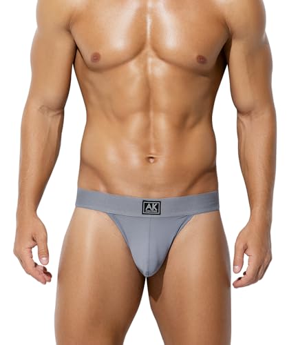 Arjen Kroos String Tanga Männer Eisseide Herren Unterhosen Atmungsaktiv Unterwäsche für Mann Low Rise G-String Thong von Arjen Kroos