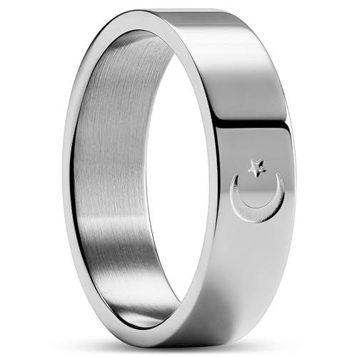 Arkai by Trendhim Ring für Männer | Stern- und Halbmond-Design | 316L Edelstahl | Dänisches Design | Polierte Oberfläche | Stahl Arkai by Trendhim Ring für Männer | Stern- und Halbmond-Design | 316L Edelstahl | Dänisches Design | Polierte Oberfläche | Stahl von Arkai