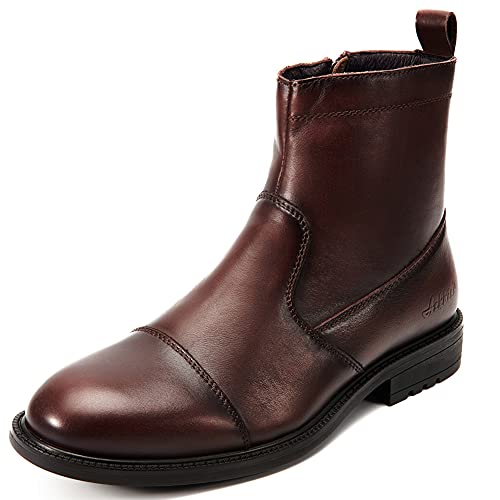 Chelsea Boots für Herren mit seitlichem Reißverschluss, Kaffee (786), 44.5 EU von Arkbird