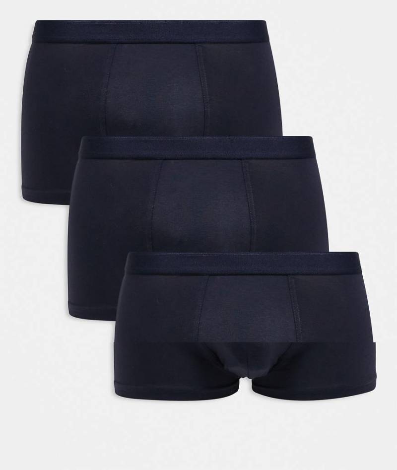 ARKET - 3er-Pack hochwertige, eng geschnittene Boxershorts in Dunkelblau mit hohem Baumwollanteil-Marineblau von Arket