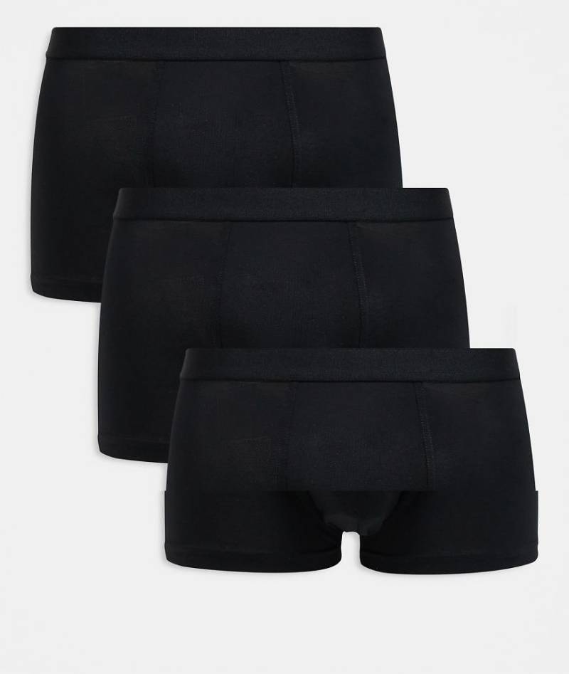 ARKET - 3er-Pack hochwertige, eng geschnittene Boxershorts in Schwarz mit hohem Baumwollanteil von Arket