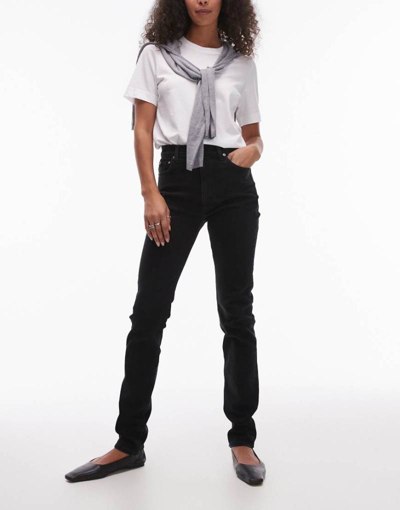 ARKET - Azalea - Stretch-Jeans in Schwarz mit hohem Bund und eng geschnittenem Bein von Arket
