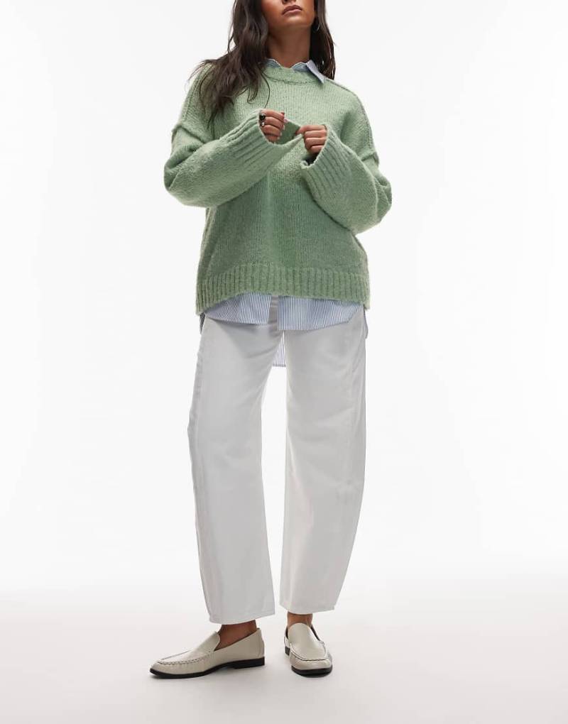 ARKET - Bloom - Barrel Leg Jeans in Winterweiß mit Cropped-Länge von Arket