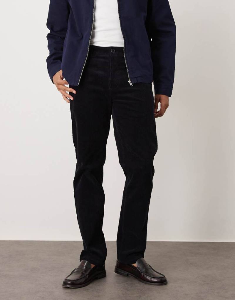 ARKET - Chinohose aus Cord in Mitternachtsblau mit tailliertem Bund-Marineblau von Arket