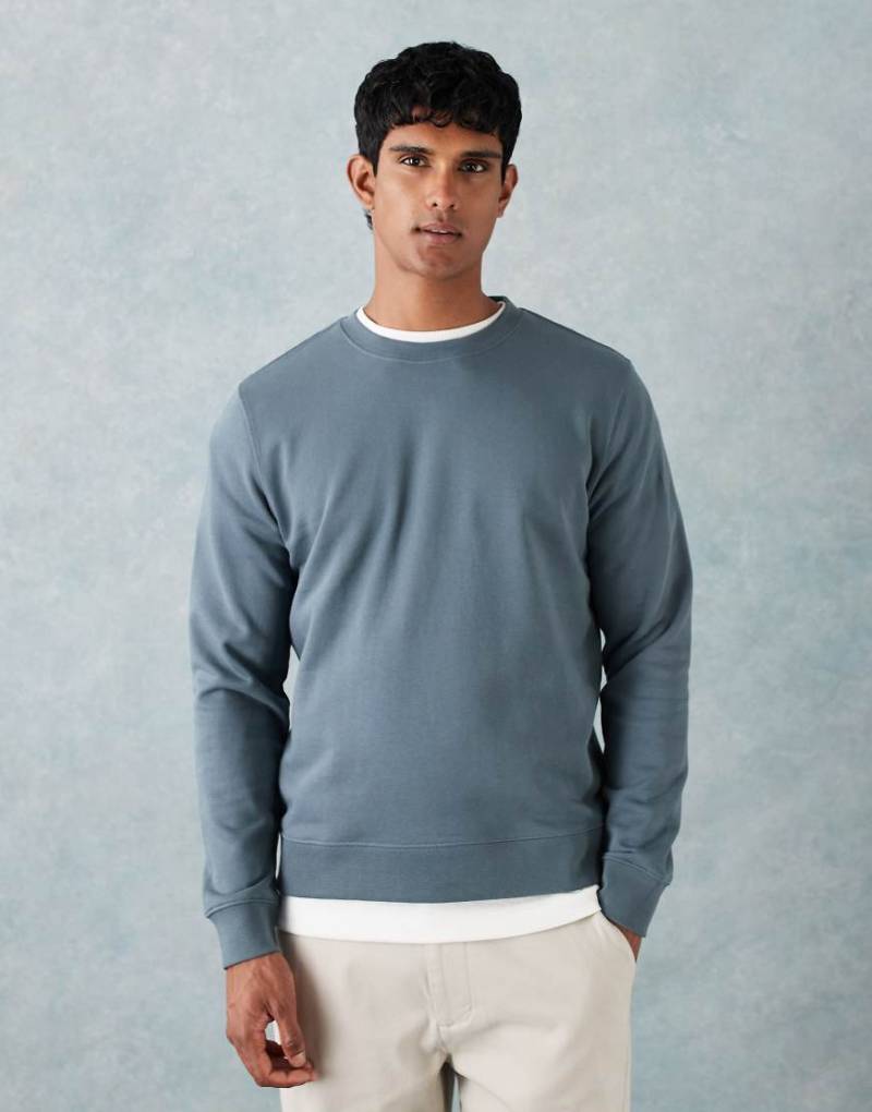 ARKET - Locker geschnittenes Sweatshirt aus Terry-Stoff in Blau gedeckt von Arket