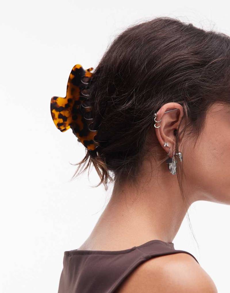 ARKET - Haarklammer in Braun mit Schildpatt-Muster von Arket