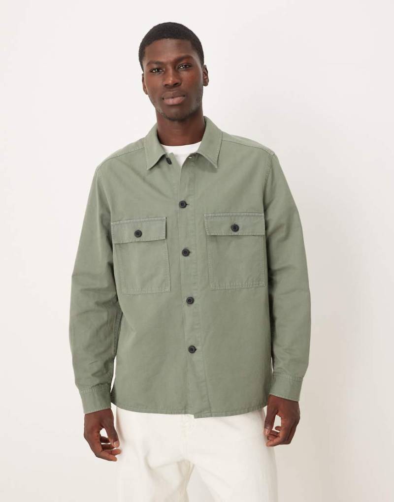 ARKET - Hammered Tech - Hemdjacke in Khaki-Grün von Arket