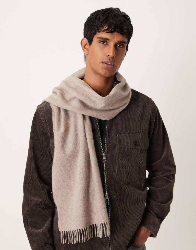 ARKET - Hochwertiger Strickschal in Maulwurfbraun-Brown von Arket