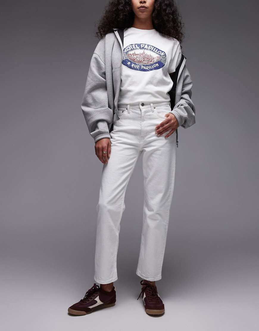 ARKET - Jade - Slim Fit Stretch-Jeans in Wollweiß von Arket