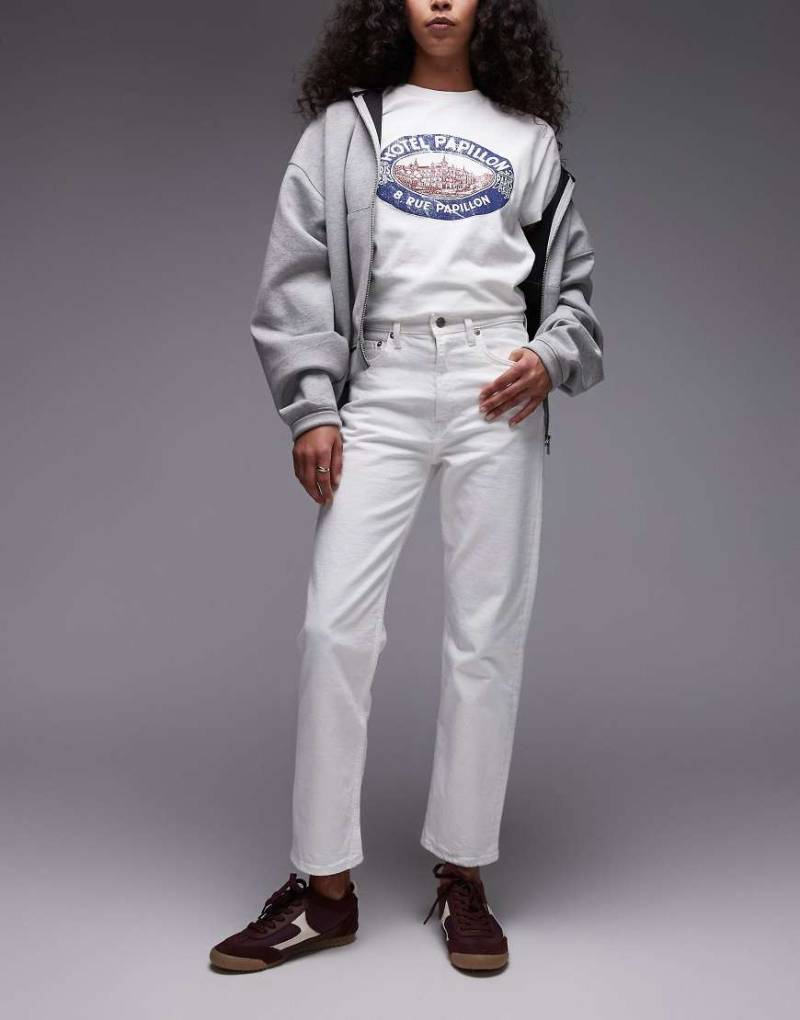 ARKET - Jade - Slim Fit Stretch-Jeans in Wollweiß von Arket