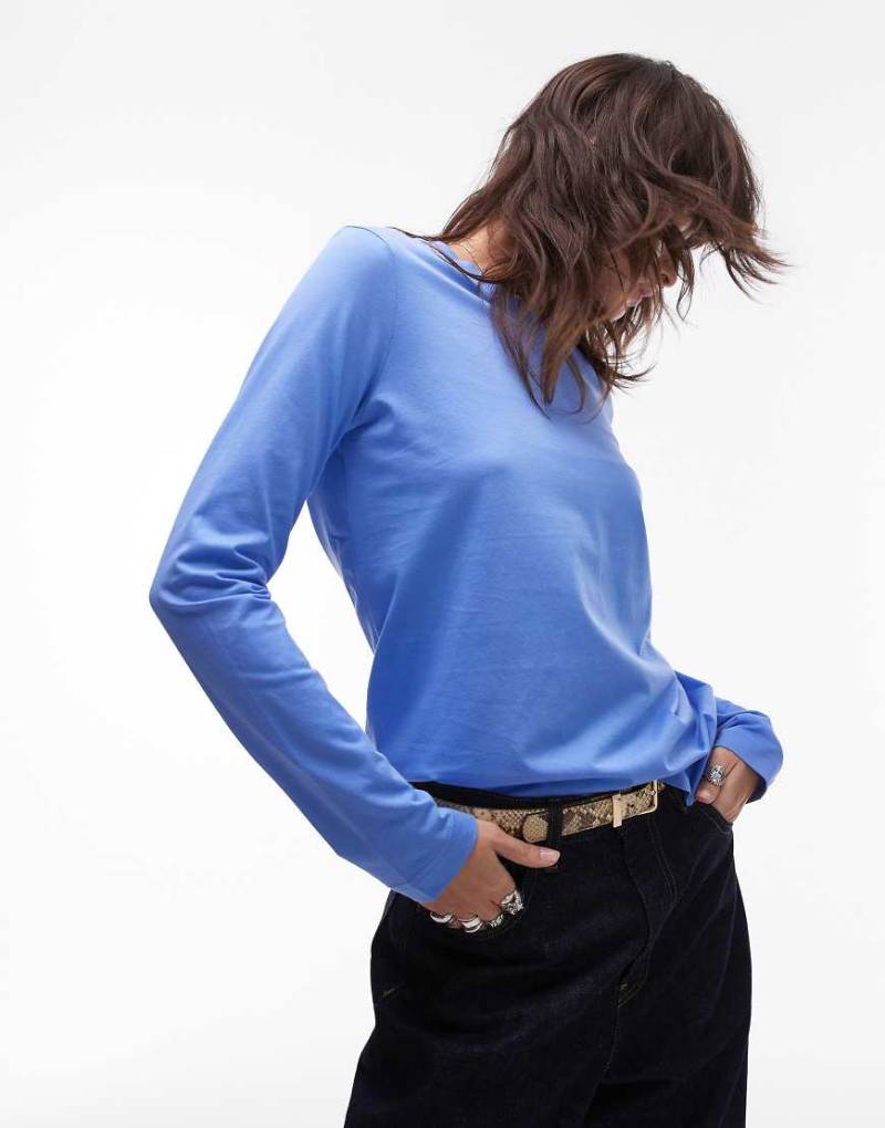 ARKET - Langärmliges T-Shirt in Blau von Arket