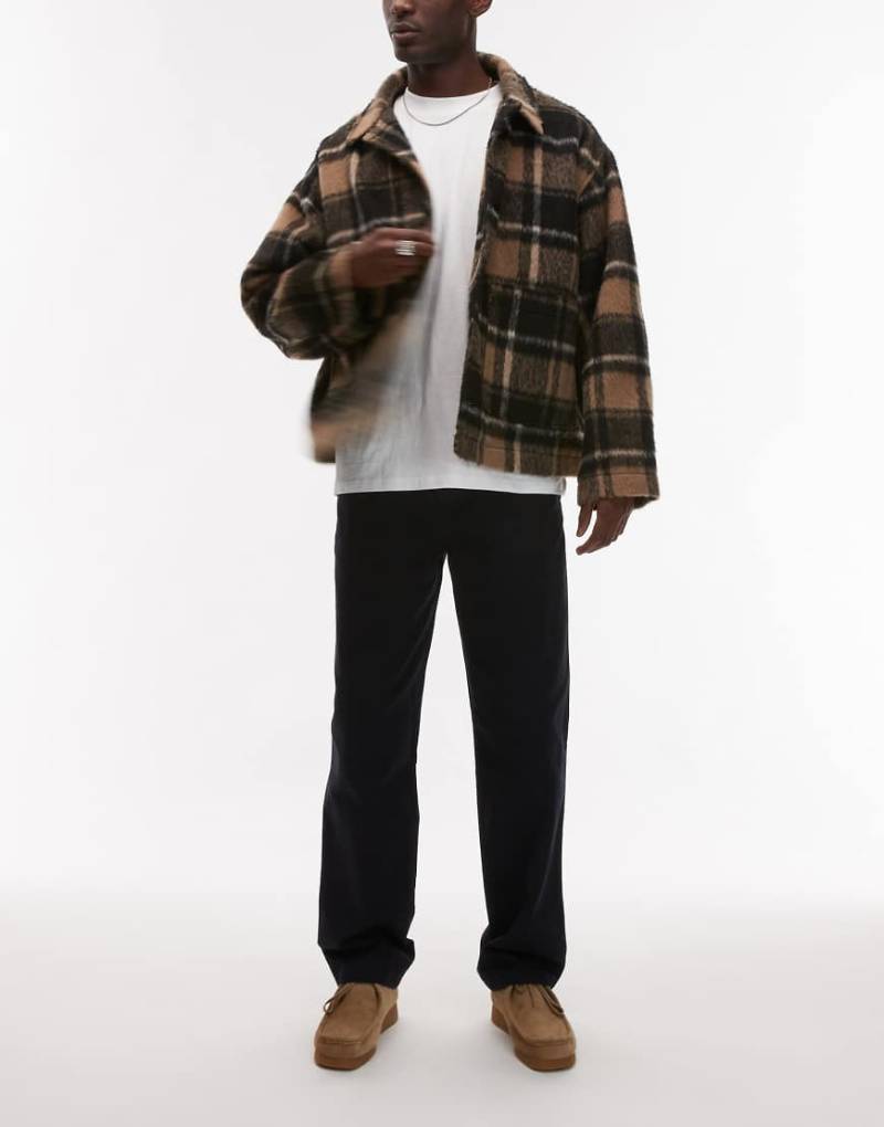 ARKET - Locker geschnittene Hose in Dunkelblau mit flacher Vorderseite von Arket