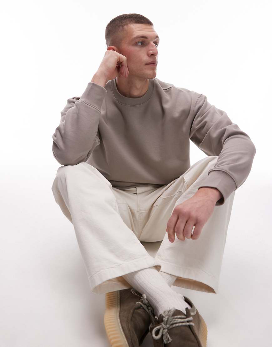 ARKET - Locker geschnittenes Sweatshirt aus Terry-Stoff in Beige-Neutral von Arket