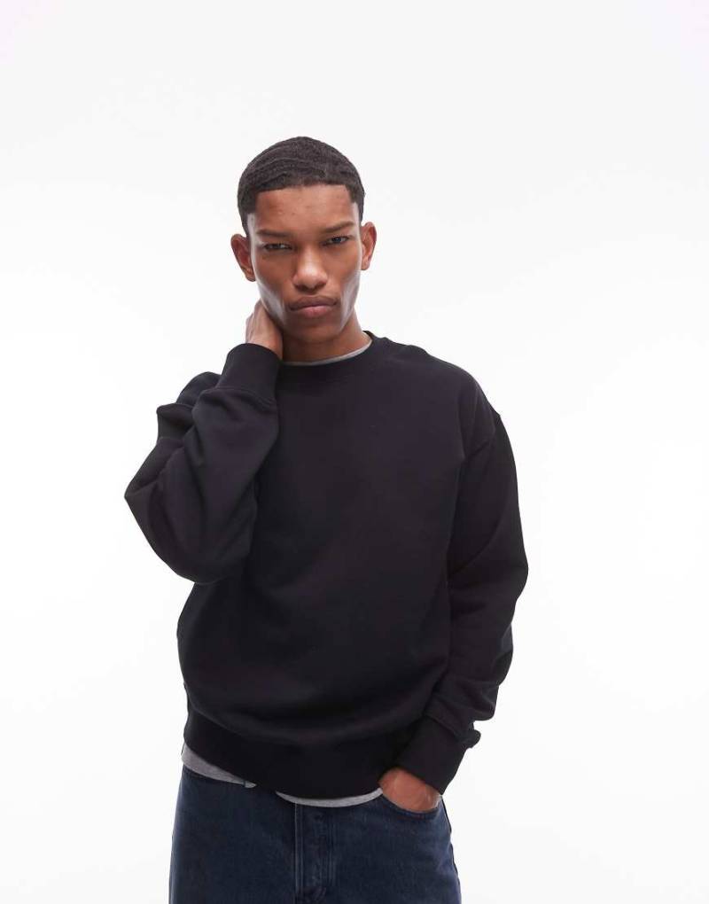 ARKET - Locker geschnittenes Terry-Sweatshirt in verwaschenem Schwarz von Arket