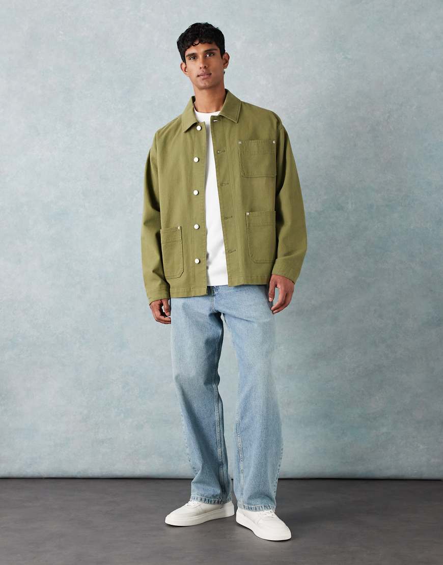 ARKET - Mist - Baggy Jeans in blauer Waschung mit leichtem Age-Effekt, mit niedrigem Bund und weitem Bein von Arket