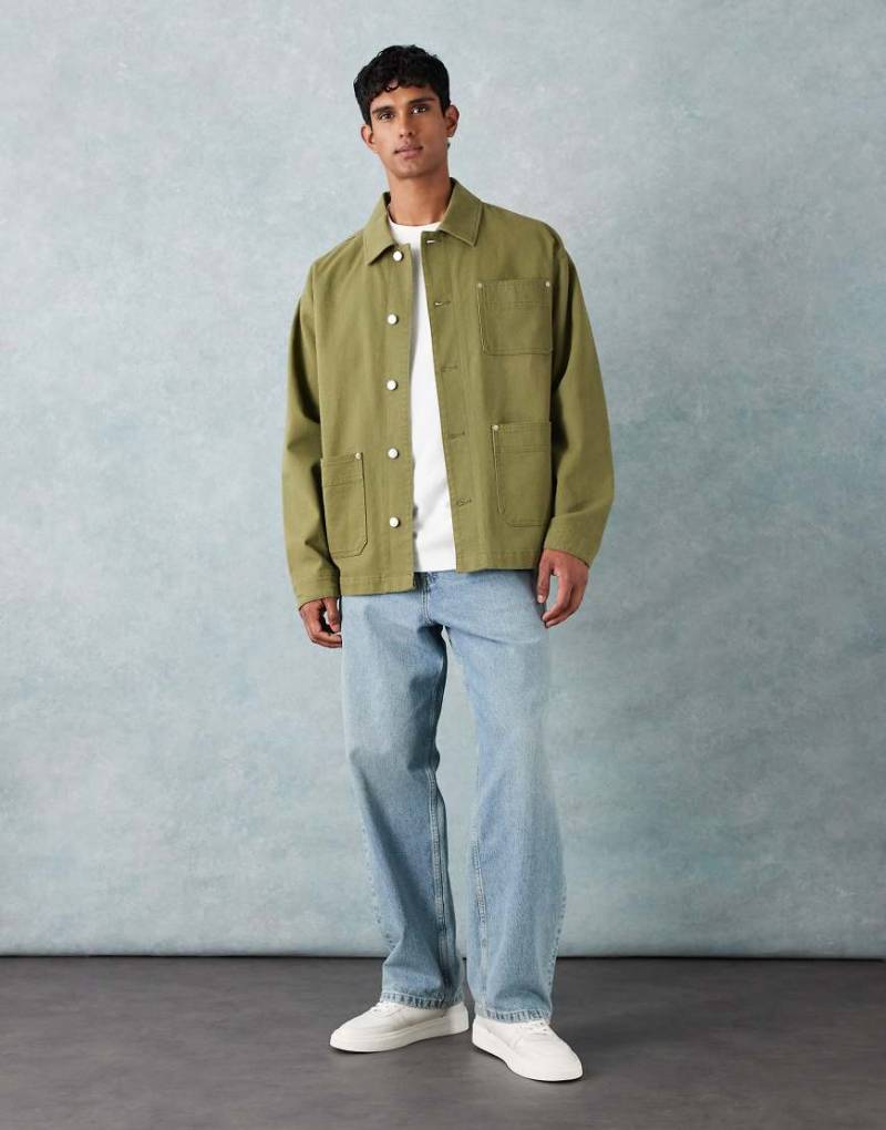 ARKET - Mist - Baggy Jeans in blauer Waschung mit leichtem Age-Effekt, mit niedrigem Bund und weitem Bein von Arket