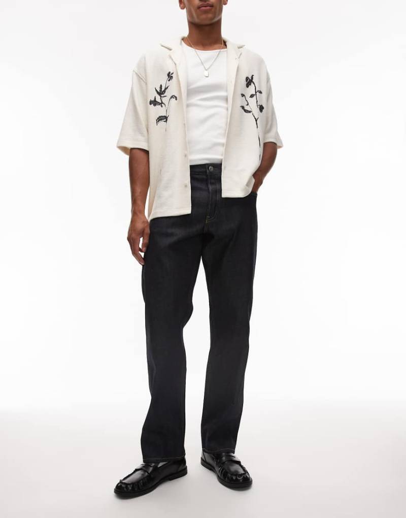 ARKET - Ocean - Locker sitzende Jeans in blauer Clean-Rinse-Waschung mit Webkante und Saum-Umschlag von Arket