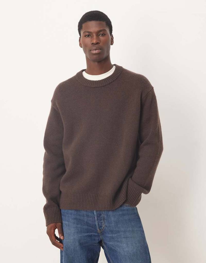 ARKET - Oversize-Pullover aus Wolle in Braun-Brown von Arket
