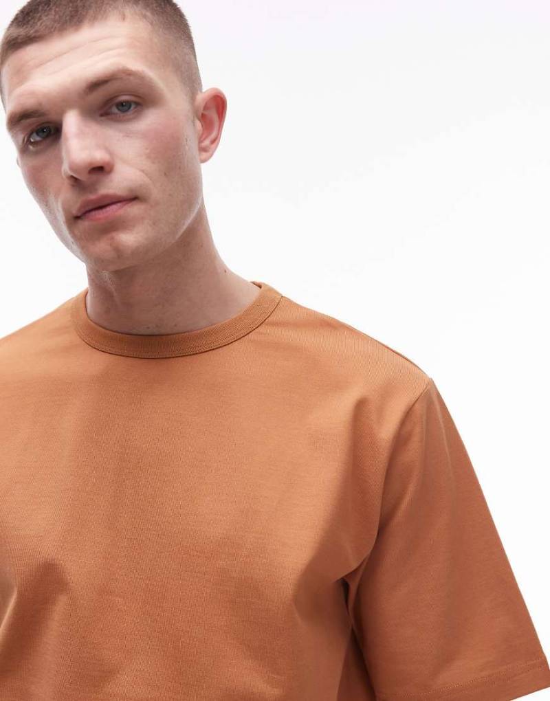 ARKET - Oversize-T-Shirt aus schwerem Jersey in Orange von Arket