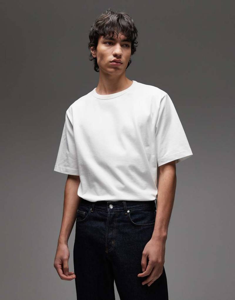 ARKET - Oversize-T-Shirt aus schwerem Jersey in Weiß von Arket
