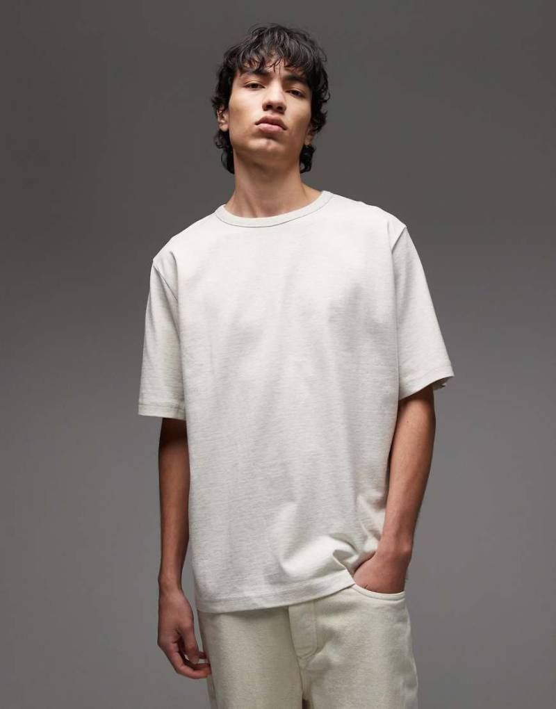 ARKET - Oversize-T-Shirt aus schwerem Jersey in Wollweiß von Arket