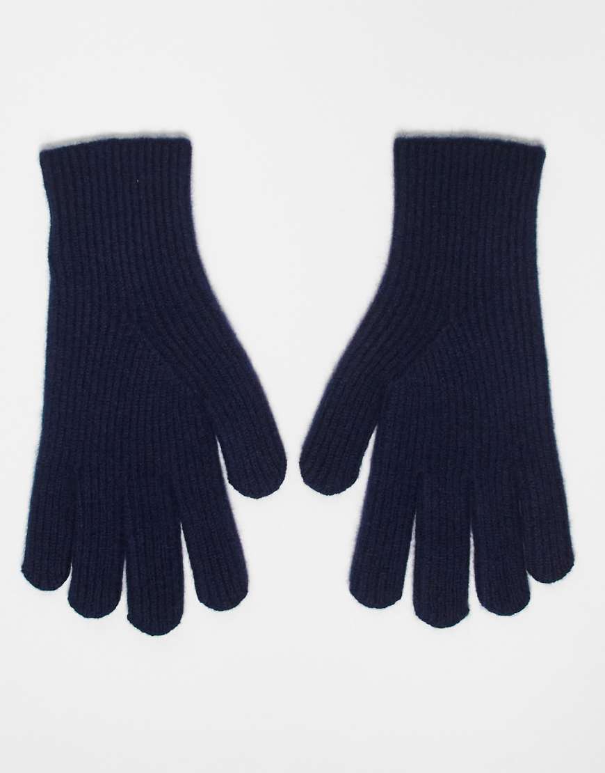 ARKET - Handschuhe aus hochwertiger Wolle mit Kaschmiranteil in Dunkelblau ARKET - Handschuhe aus hochwertiger Wolle mit Kaschmiranteil in Dunkelblau von Arket