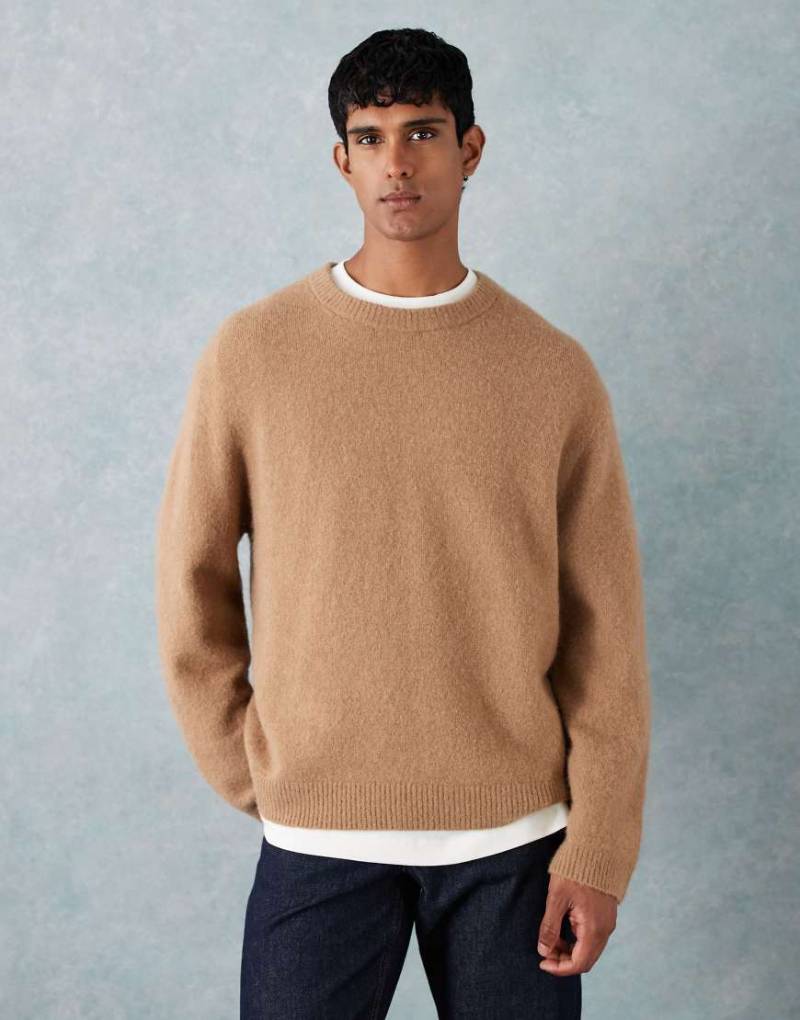 ARKET - Pullover aus Alpaka-Wollmix in Kamelbeige-Neutral von Arket