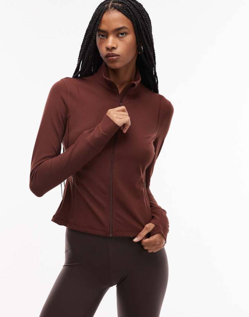 ARKET - Sportliche Jacke in Braun mit Reißverschluss-Brown von Arket