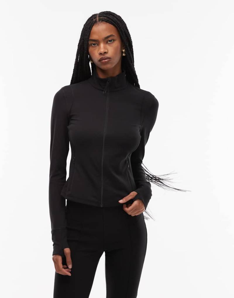 ARKET - Sportliche Jacke in Schwarz mit Reißverschluss von Arket