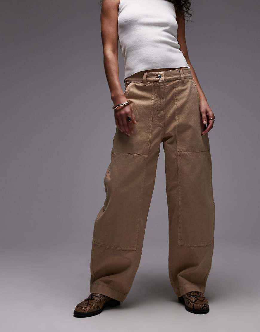 ARKET - Workwear-Hose in verwaschenem Beige mit Dreifachnaht-Neutral von Arket