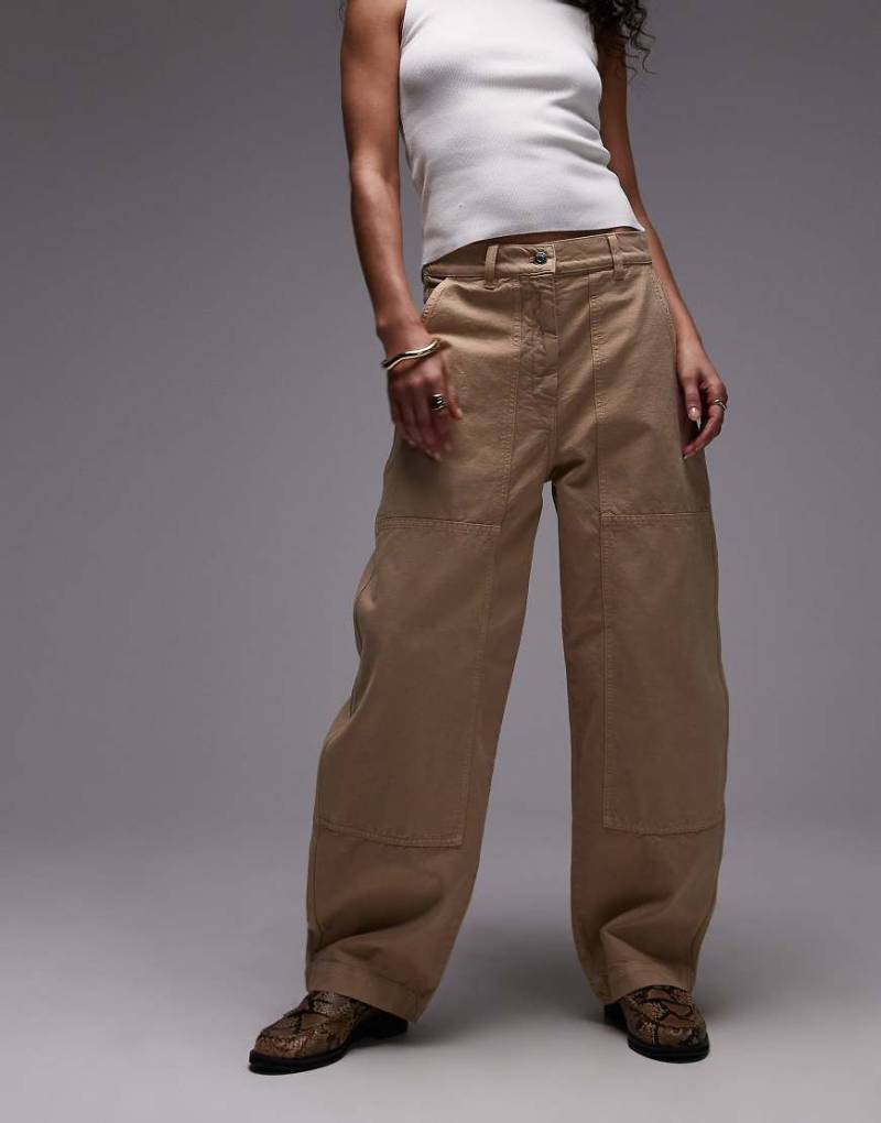 ARKET - Workwear-Hose in verwaschenem Beige mit Dreifachnaht-Neutral von Arket