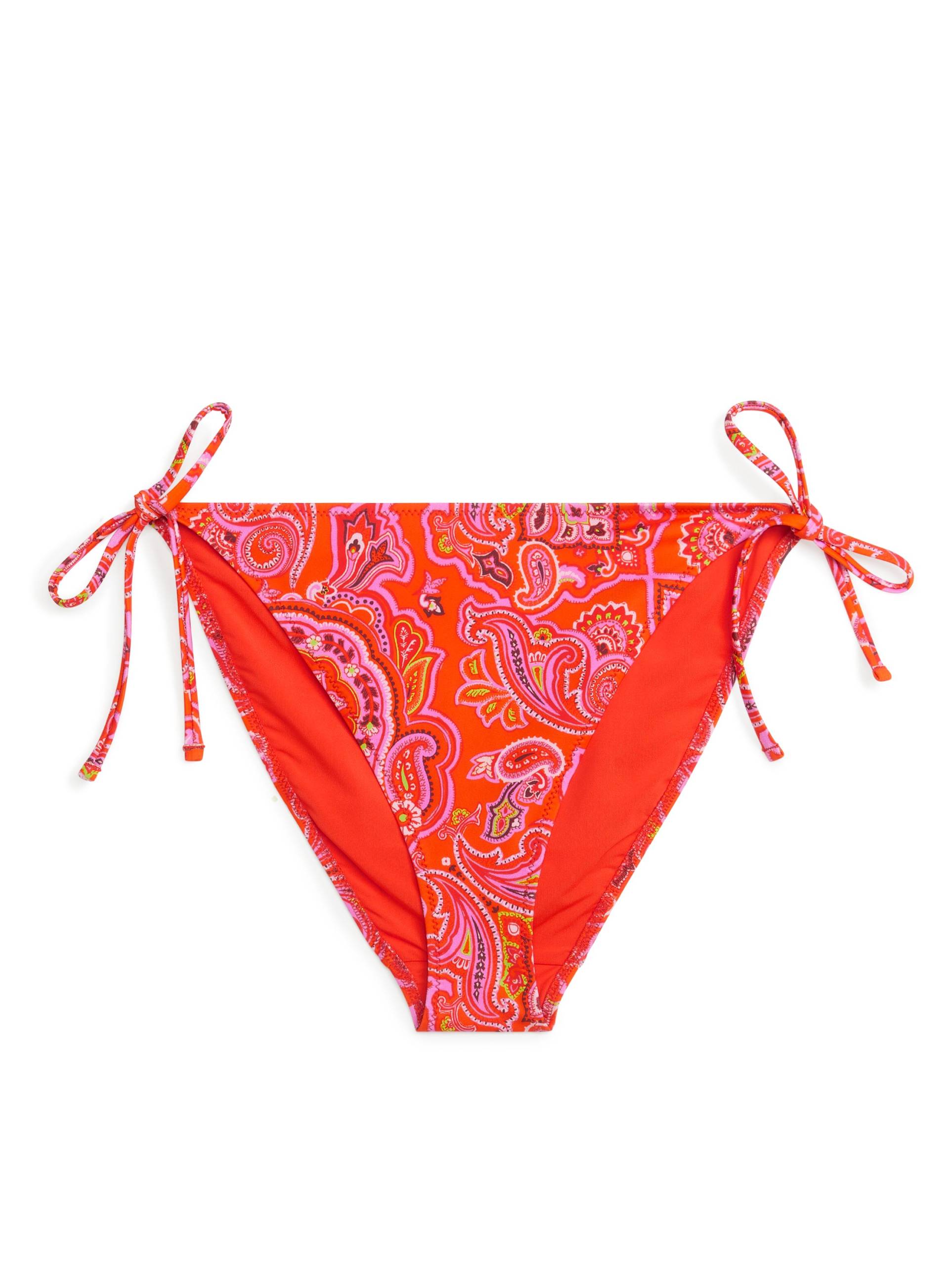 Arket Bikinitanga mit Schnürung Orange/Paisley, Bikini-Unterteil in Größe 42 von Arket